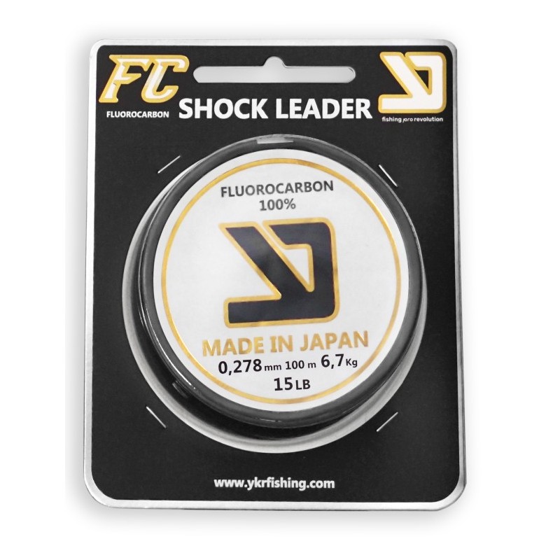 YKR Fluorocarbon FC Shock Leader – Hilo 100% Fluorocarbono