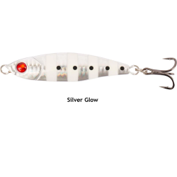 Jig Mustad Mezashi Micro color Silver Glow con acabado reflectante